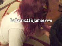 Lady giving blowjob to dog to make it cum